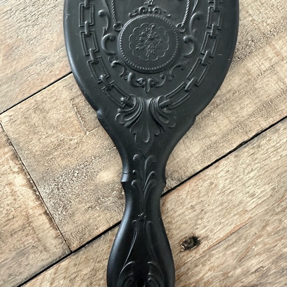 Antique vanity hand mirror Thermoplastic gutta percha. Mirror  Patented 1866 - Picture 8 of 8